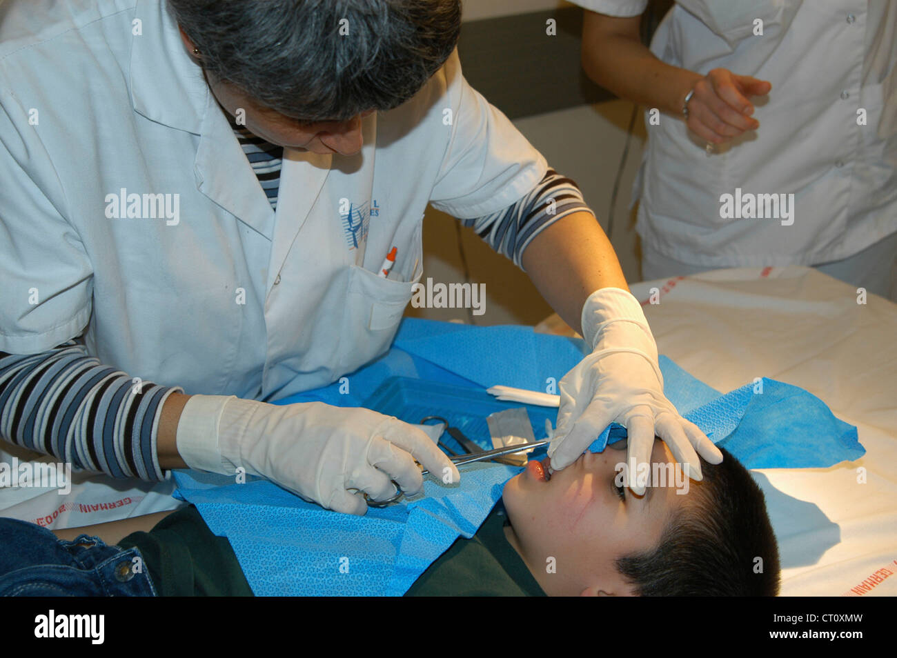 INFANT HOSPITAL Stock Photo