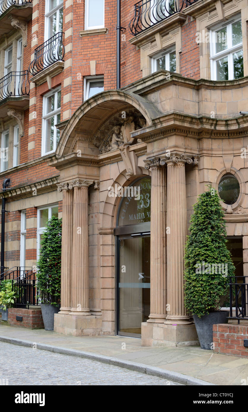 Clarendon Court period apartment building, Maida Vale, London, UK Stock