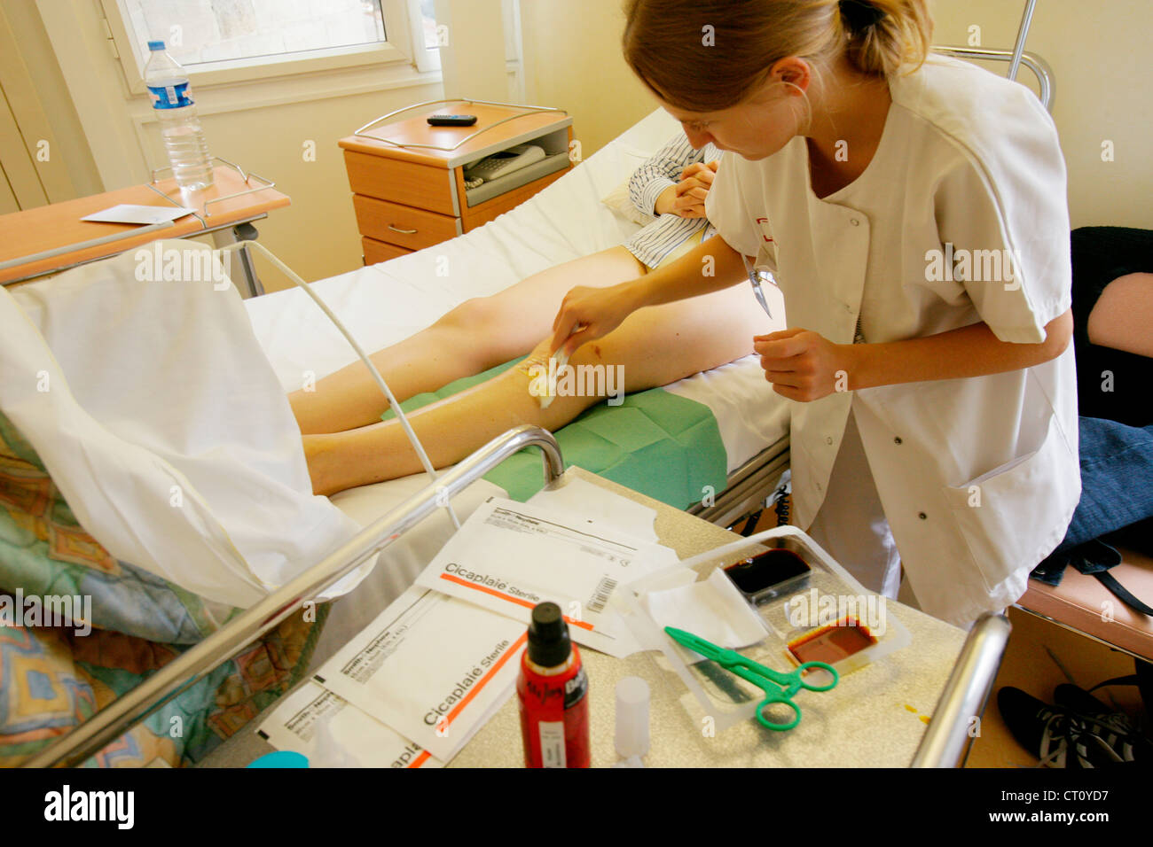 NURSE DISPENSING CARE Stock Photo Alamy