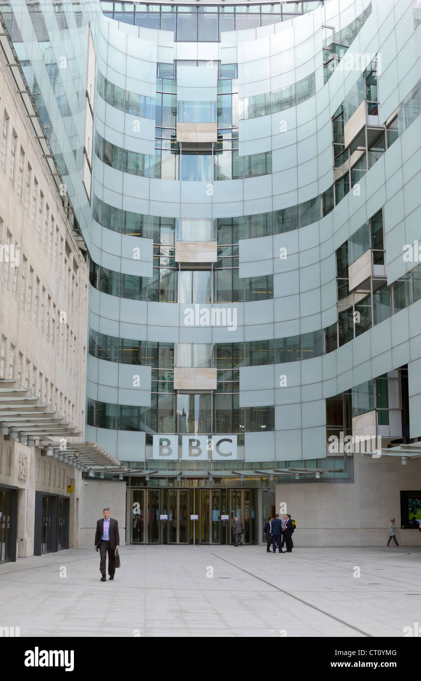 BBC Broadcasting House new East Wing, Portland Place, London, UK Stock Photo