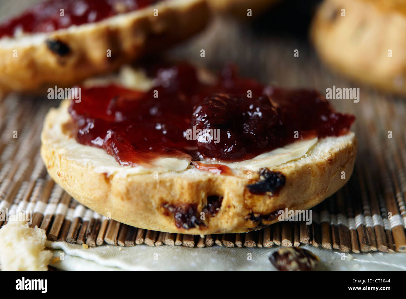 Scone jam and butter hires stock photography and images Alamy