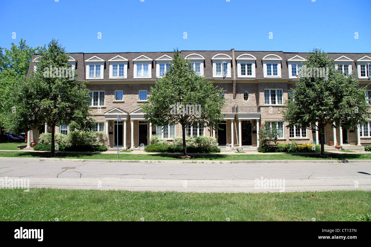 Townhouses in the North York area in Toronto Stock Photo Alamy