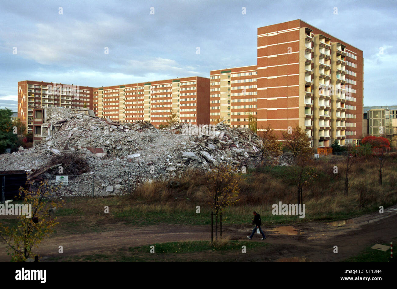 Slab Rubble Leipzig, slab and rubble of a house Stock Photo - Alamy