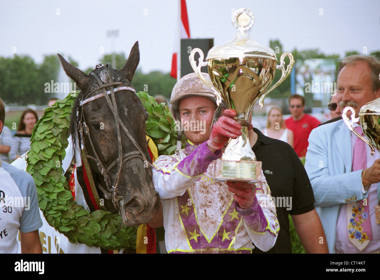 Berlin, the Derby winner in 2004 with As Ambassador Roland Huelskath Stock Photo