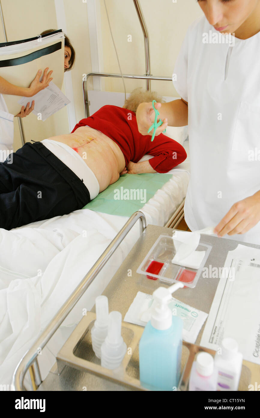 NURSE DISPENSING CARE Stock Photo Alamy