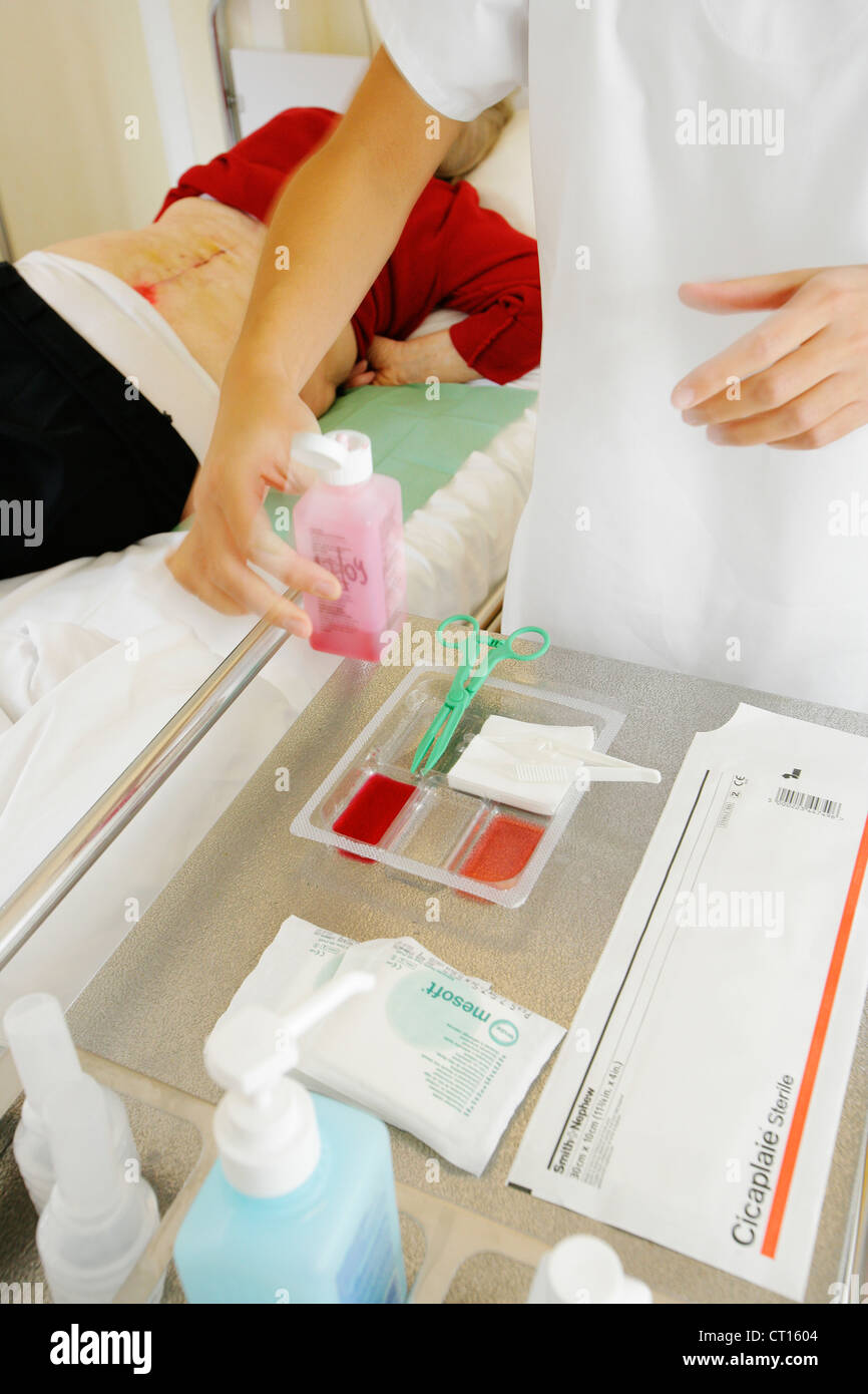 NURSE DISPENSING CARE Stock Photo Alamy