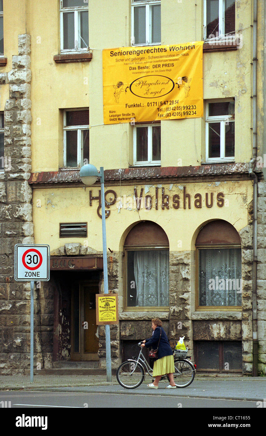 Markranstadt Old House With Banners Stock Photo 49199281 Alamy