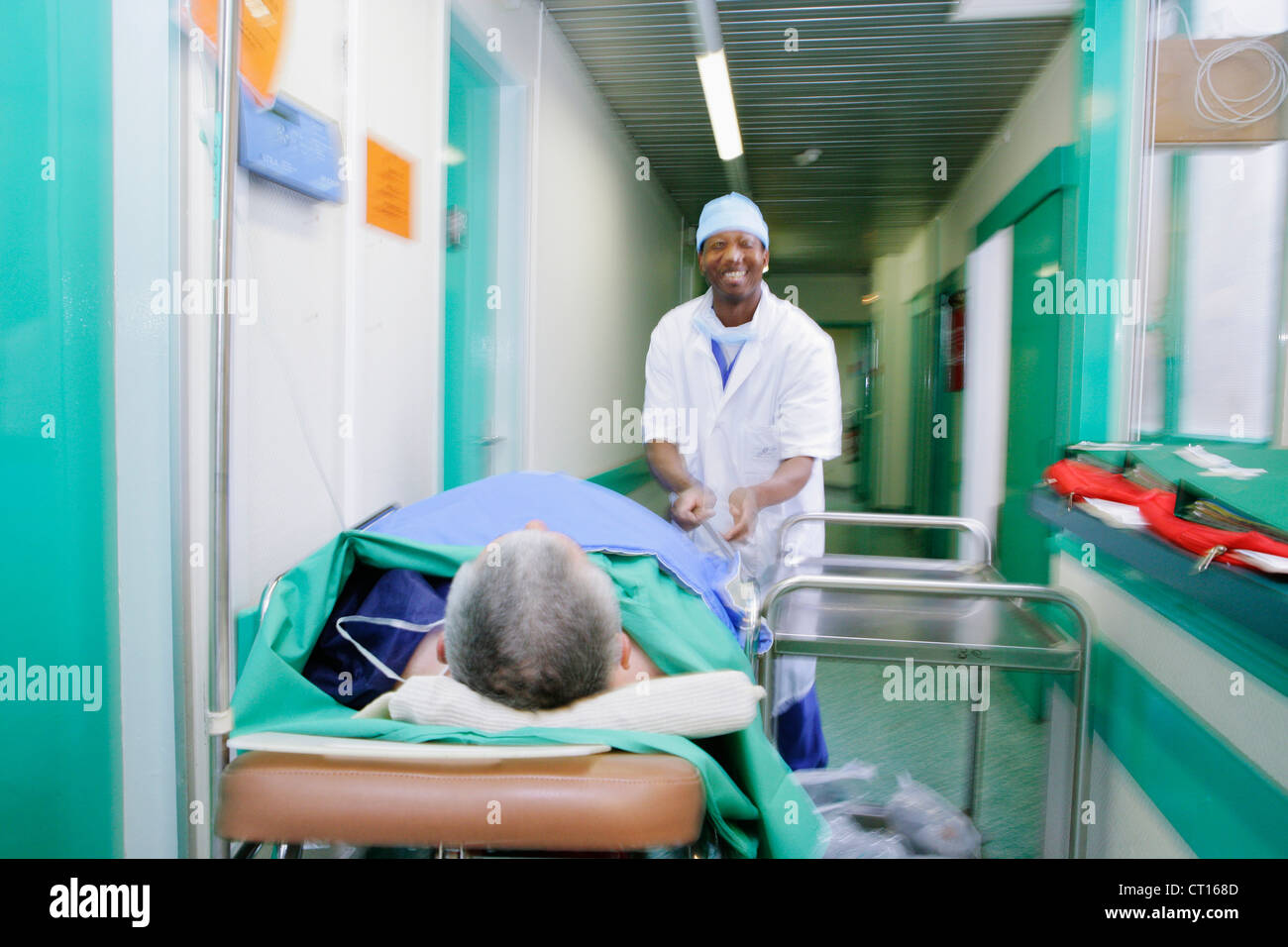 Hospital blur stretcher hires stock photography and images Alamy
