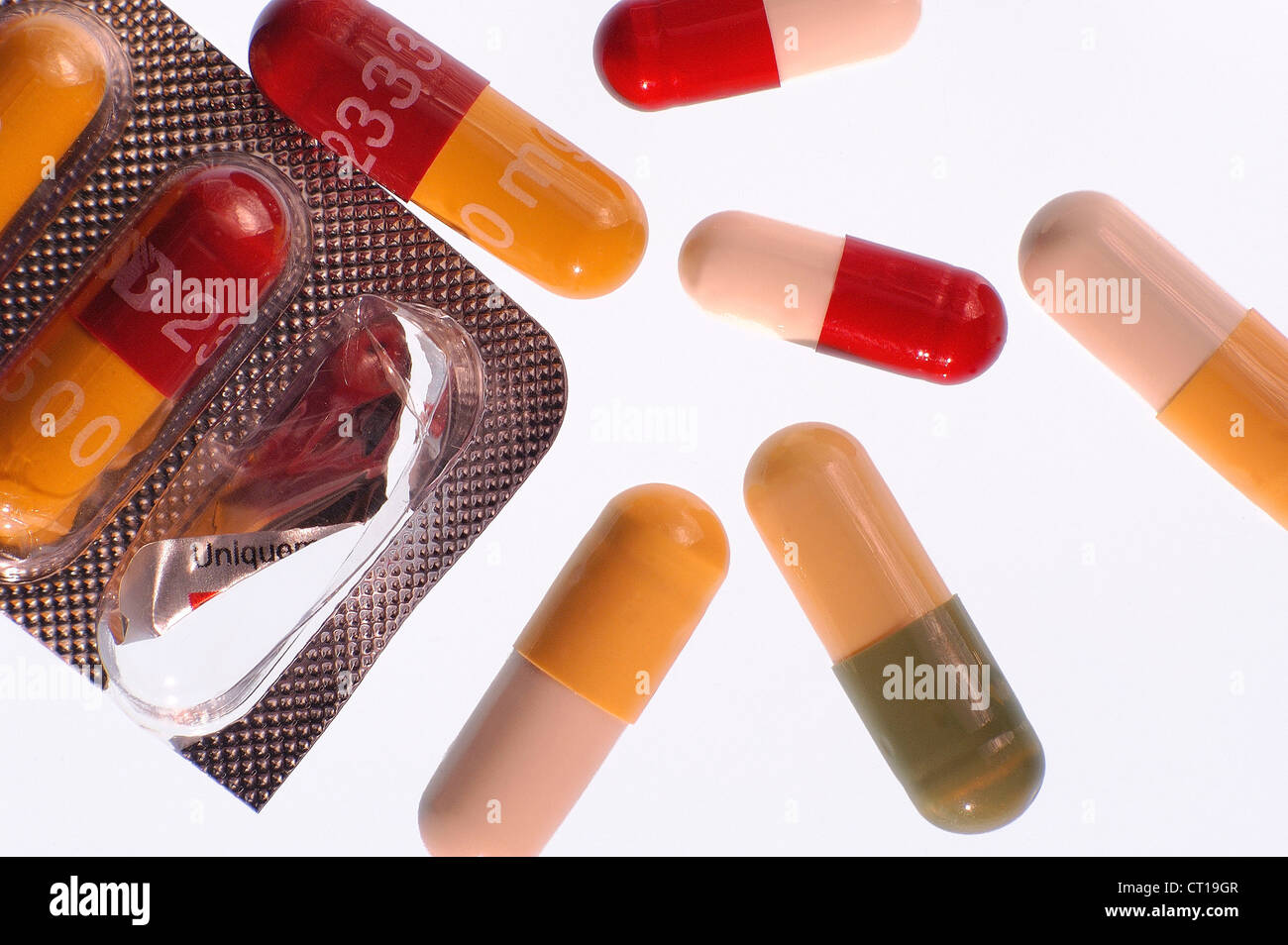 A CAPSULEFORM DRUG Stock Photo Alamy