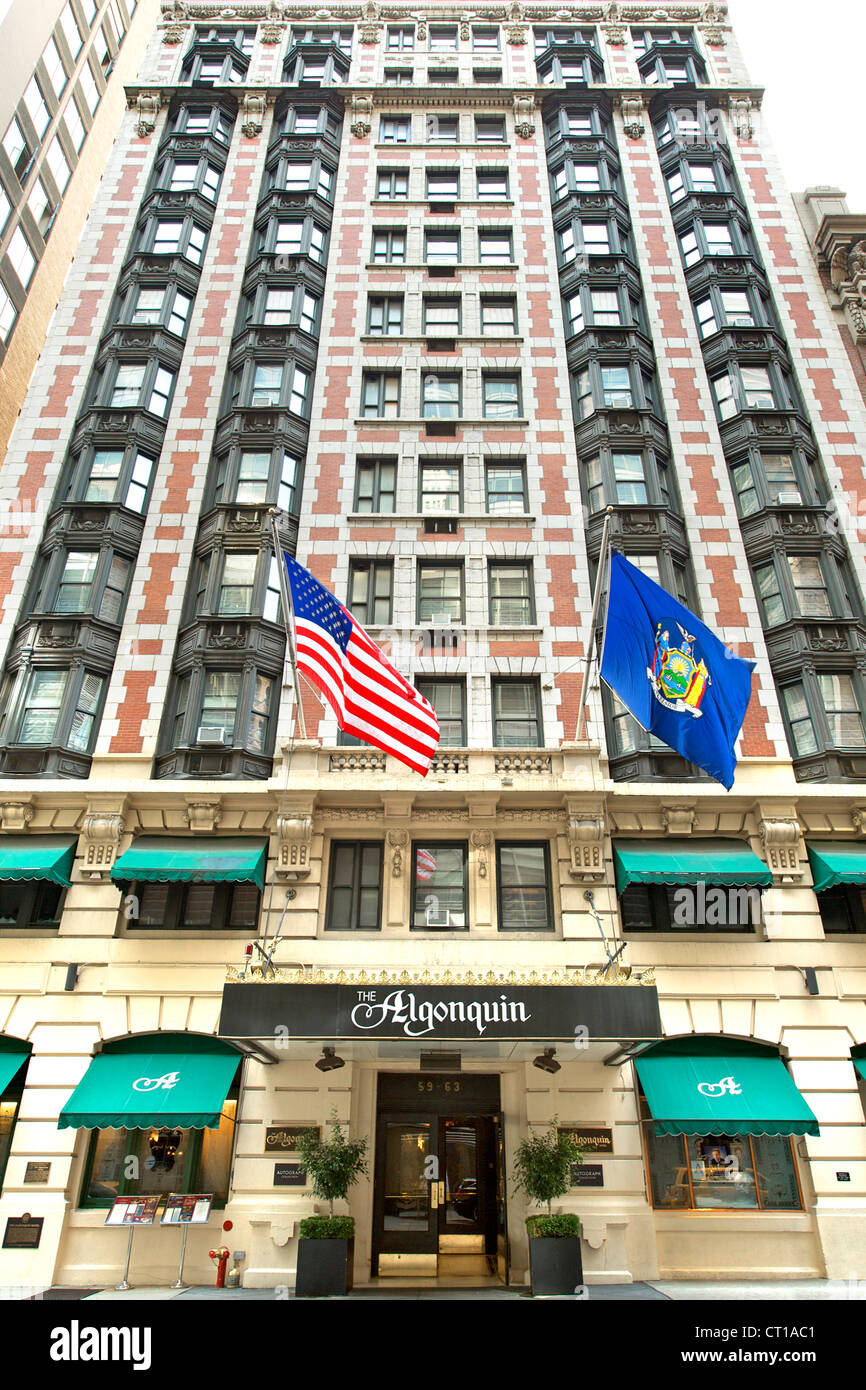 Algonquin Hotel in Manhattan, New York City, USA. Stock Photo