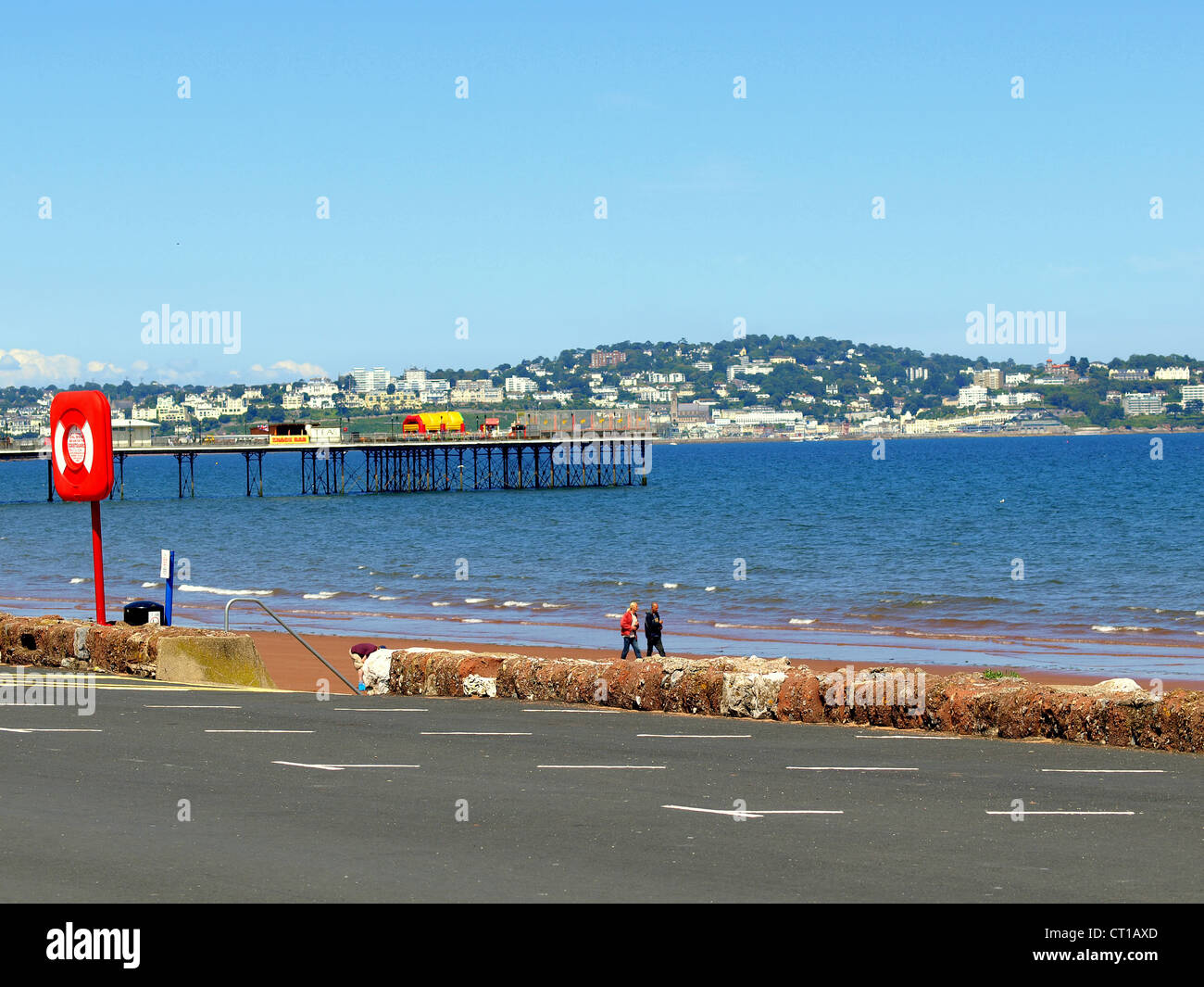 A view of Torbay with Torquay and Paignton pier, Paignton,Torbay,South