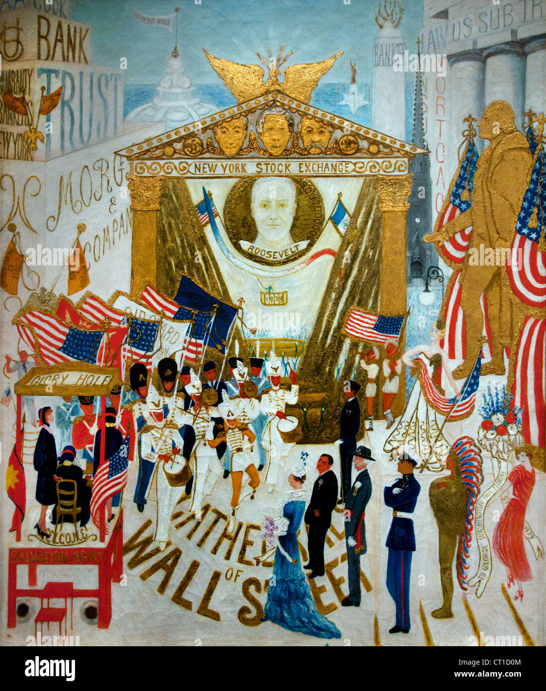 The Cathedrals of Wall Street 1939 Florine Stettheimer American United States of America Stock Photo
