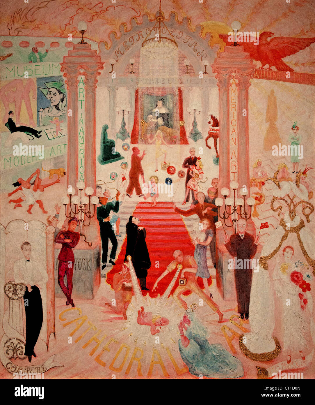 The Cathedrals of Art 1942 Florine Stettheimer American United States of America Stock Photo