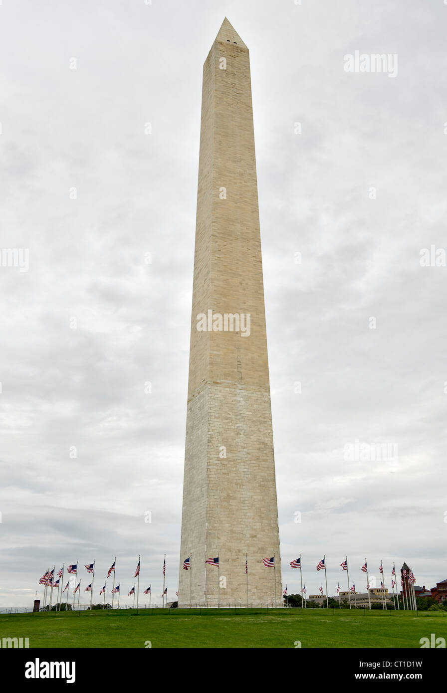 The Washington Monument in Washington DC, USA. Stock Photo