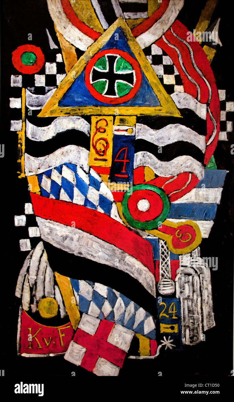 Portrait of a German Officer 1914 Marsden Hartley American United States of America Stock Photo
