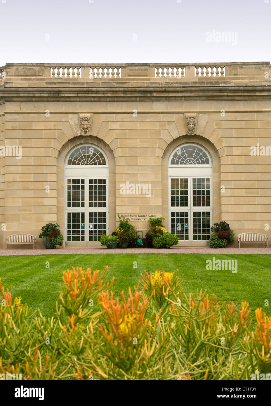 Conservatory of the US Botanical Gardens in Washington DC, USA. Stock Photo