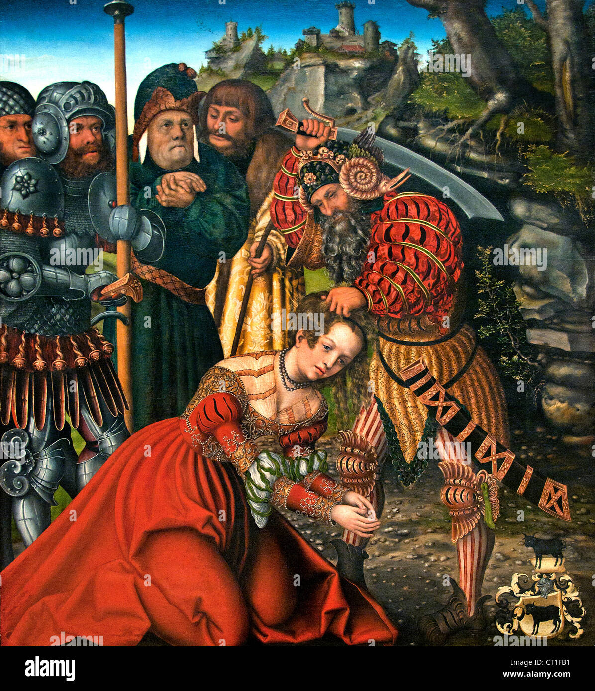 The Martyrdom of saint Barbara 1510 Lucas Cranach the Elder German Germany Stock Photo