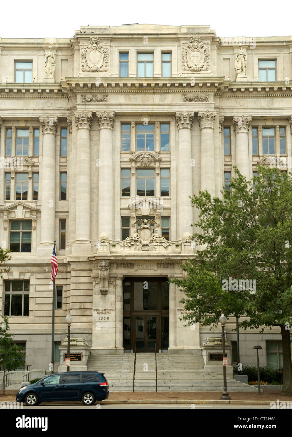 John A Wilson Building in Washington DC, USA. Stock Photo