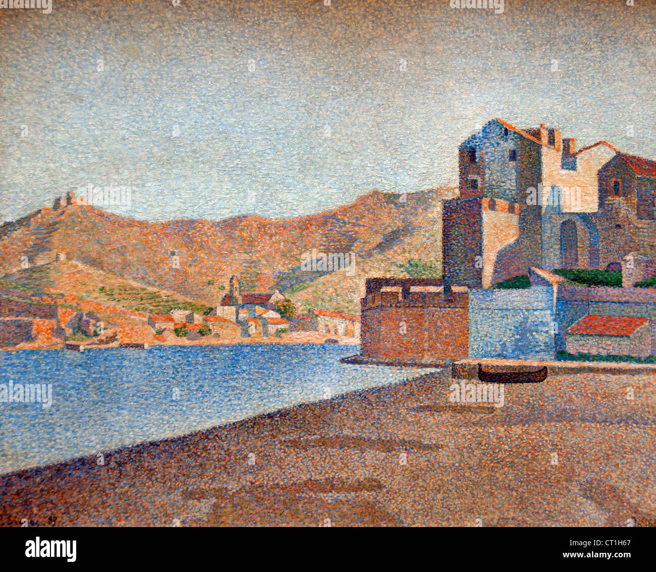 Vieuw of Collioure 1887 Paul Signac 1863 - 1935 France French Stock Photo