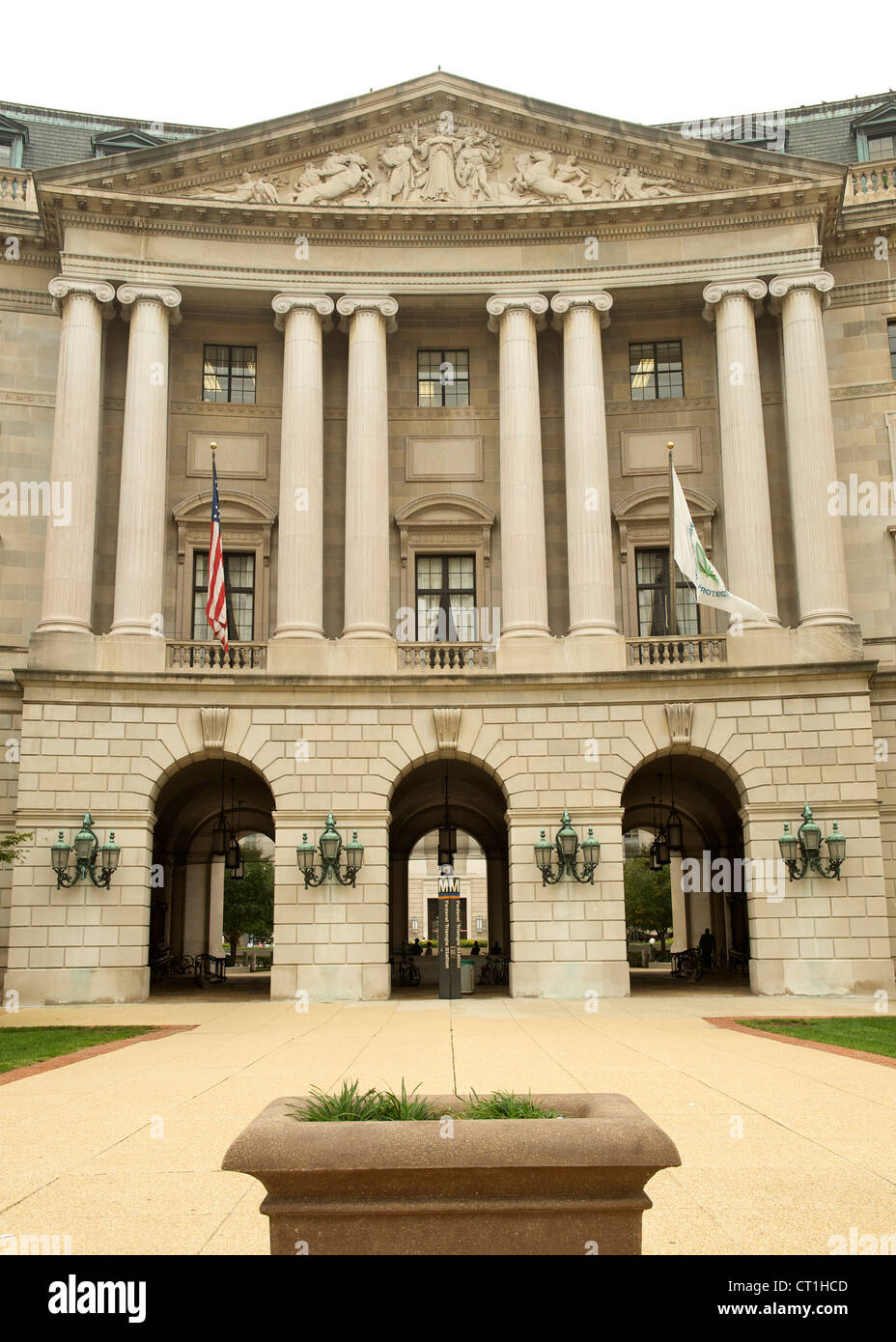 Ariel Rios Federal Building in Washington DC, USA. Stock Photo