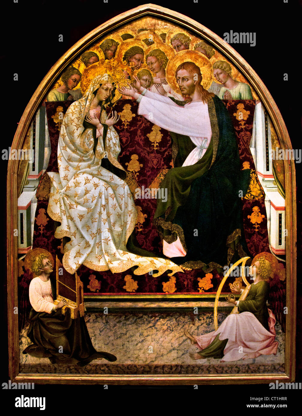 Coronation of the Virgin 1455 Giovanni di Paolo - Giovanni di Paolo di Grazia  Italian Italy 1398–1482 Siena Stock Photo