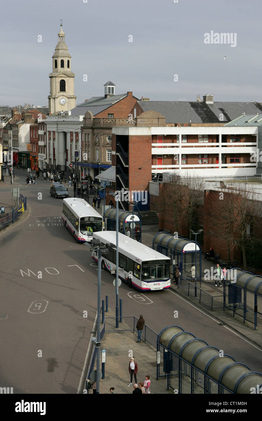 worcester bus station, crowngate car park uk 17/03/12 Stock Photo Alamy