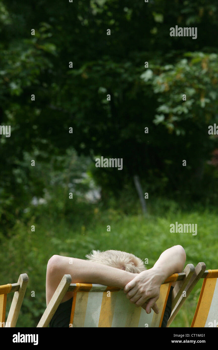 Resting Image MAN RESTING Stock Photo - Alamy
