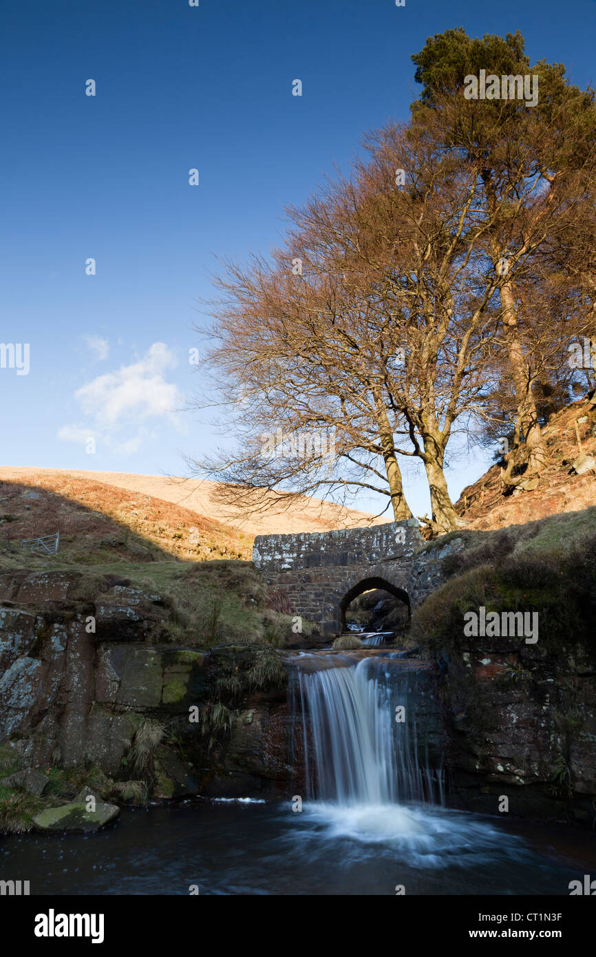 A pack horse bridge at Three Shires Head, Staffordshire/Derbyshire