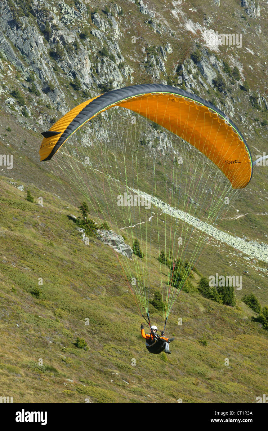 HANG GLIDING Stock Photo