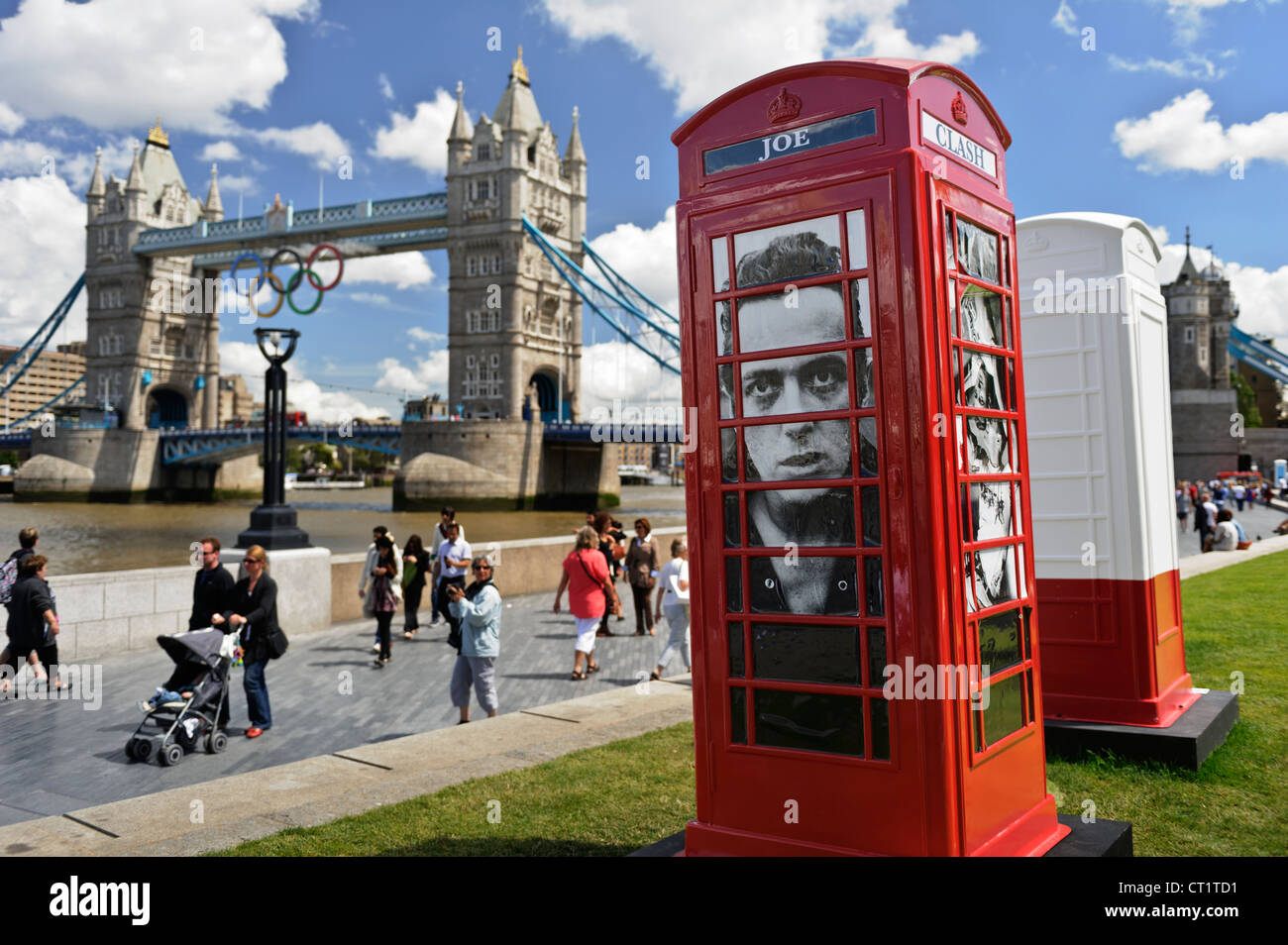 BT Artbox, 'London Calling' by Peter Anderson near Tower Bridge, London