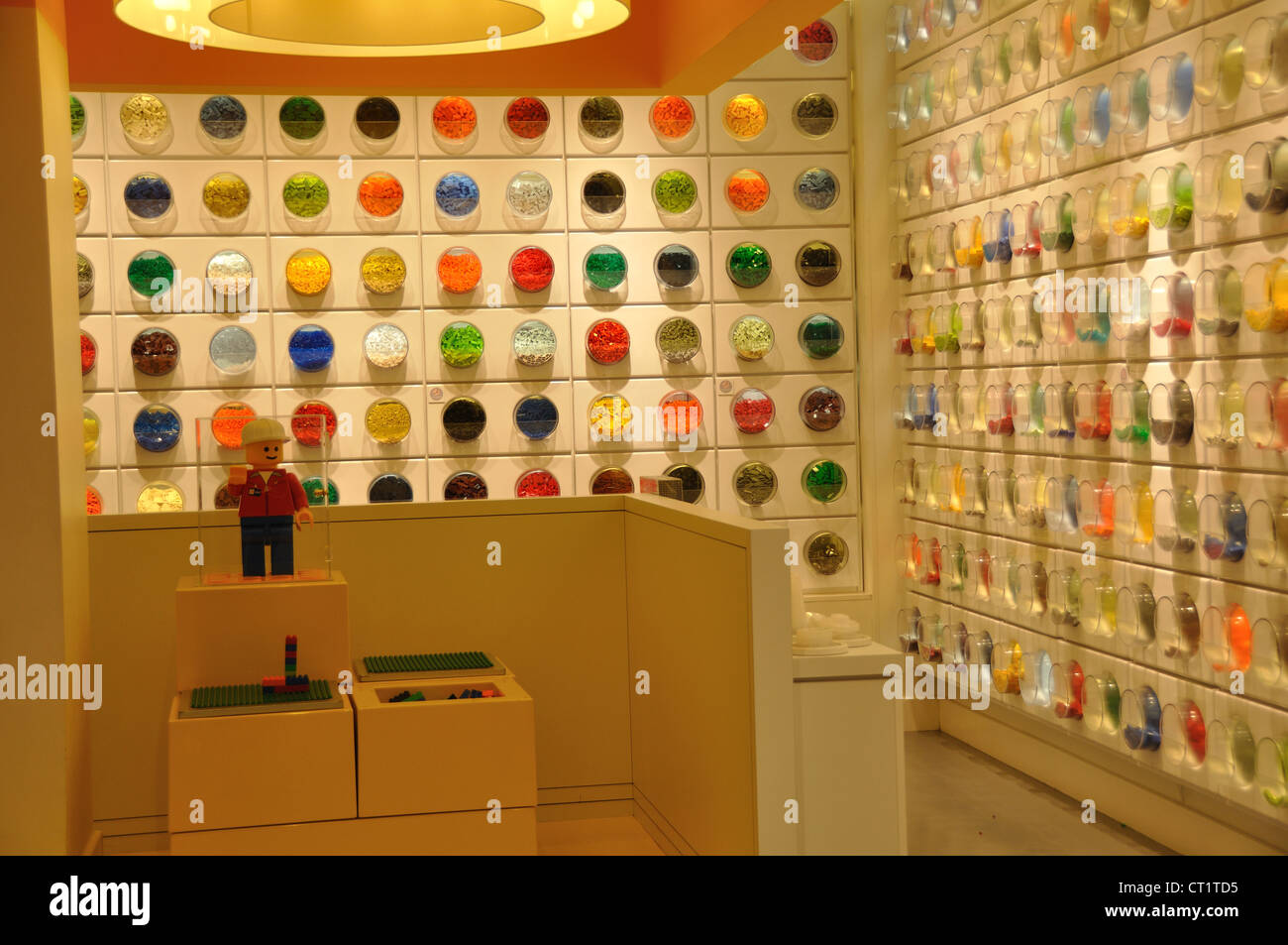 The Lego shop on Stroget street, Copenhagen, Denmark. Stock Photo