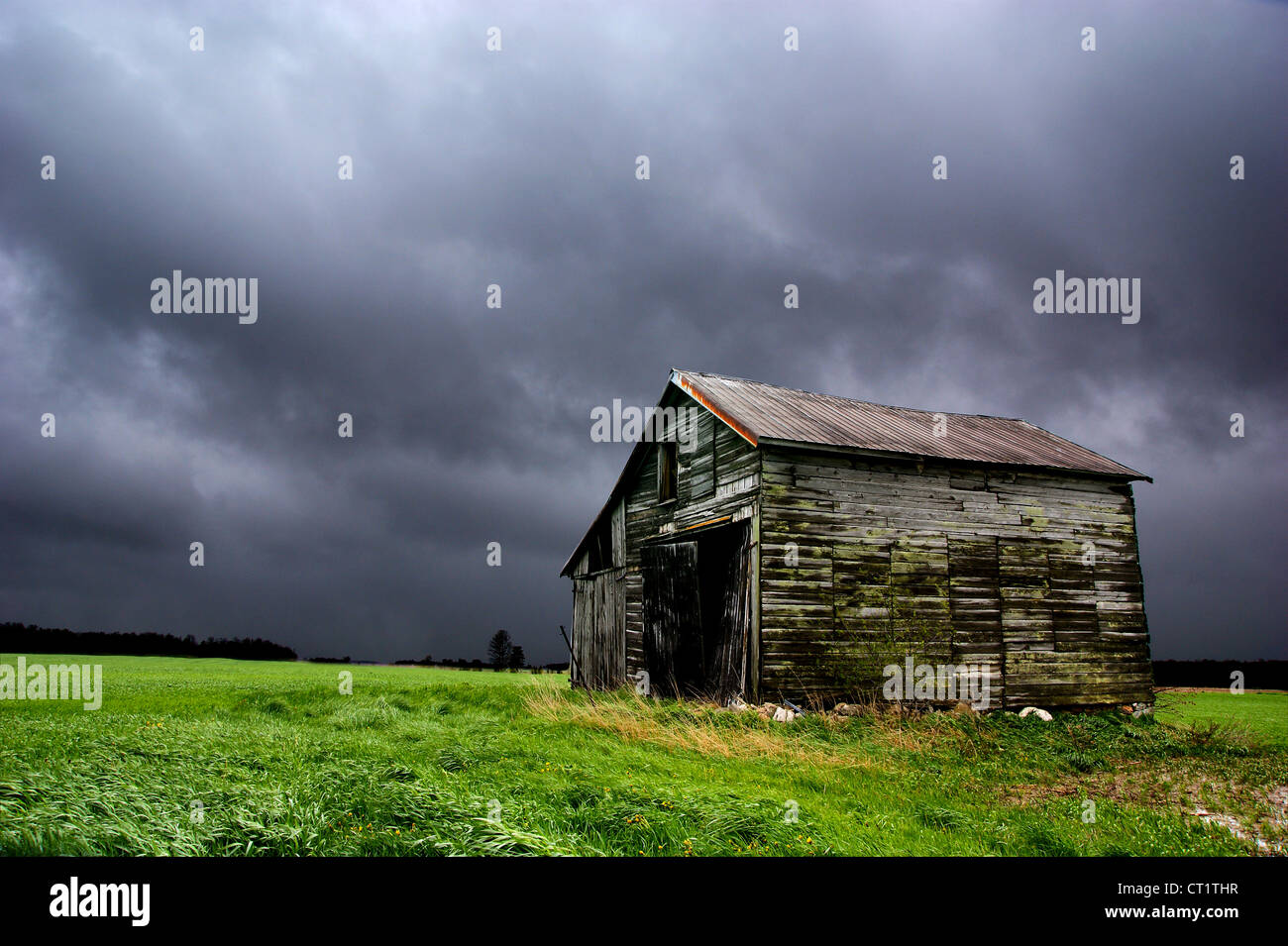 An abandoned barn in Grey County, Ontario Stock Photo