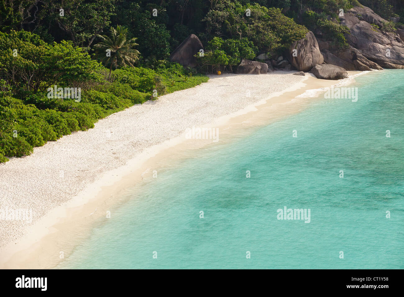 white sandy tropical beach, ko similan island, thailand Stock Photo