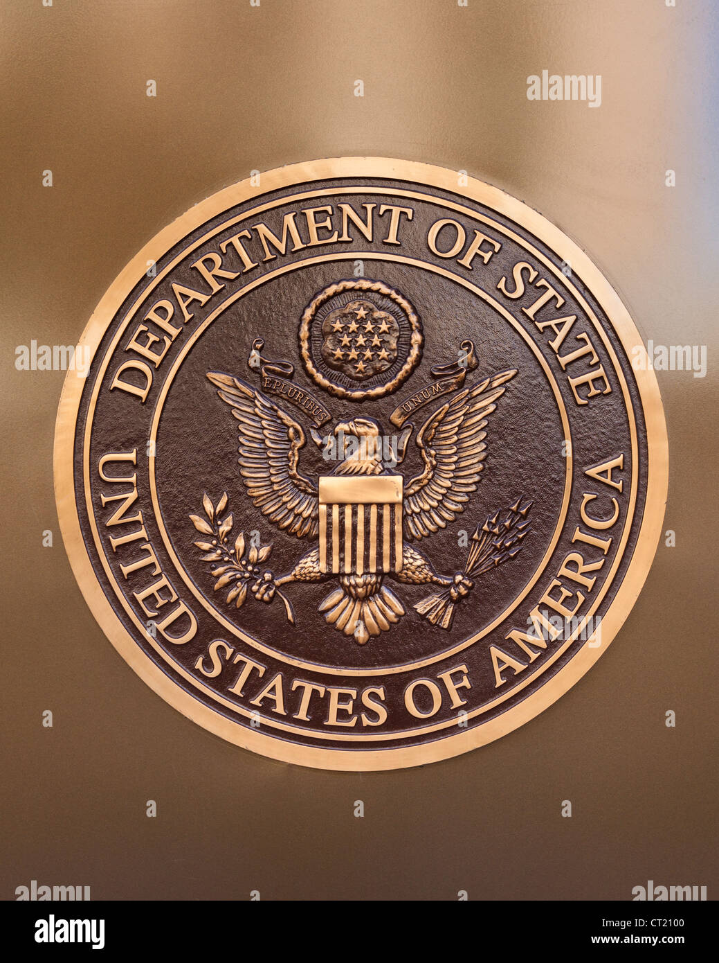 Seal of the US Department of State - Washington, DC USA Stock Photo