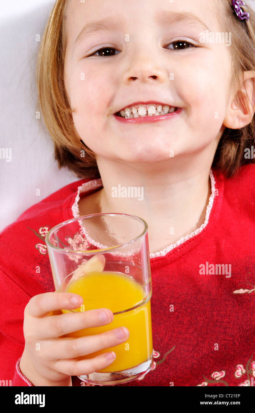 CHILD WITH COLD DRINK Stock Photo Alamy