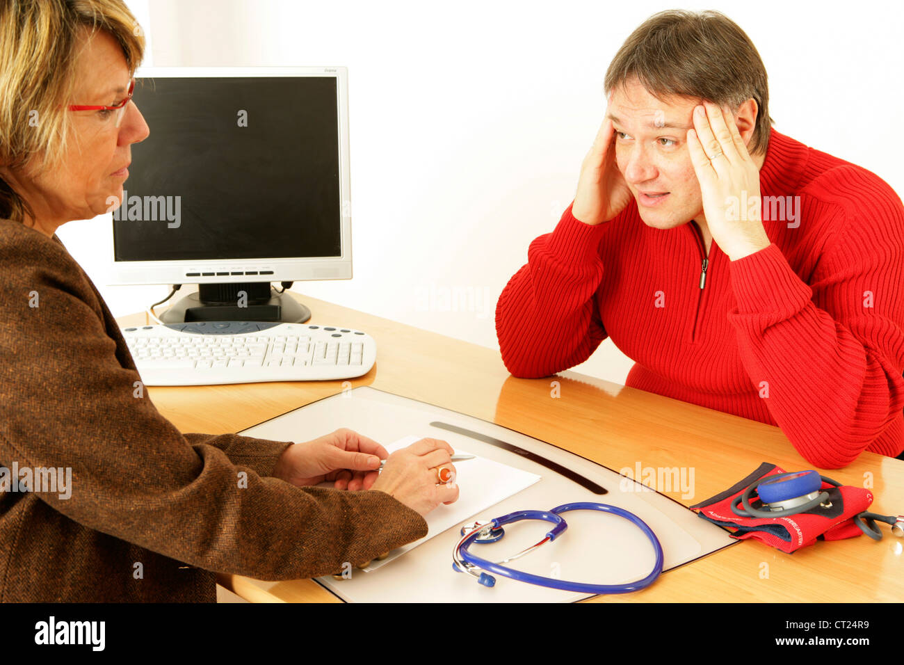 CARDIOLOGY CONSULTATION MAN Stock Photo Alamy