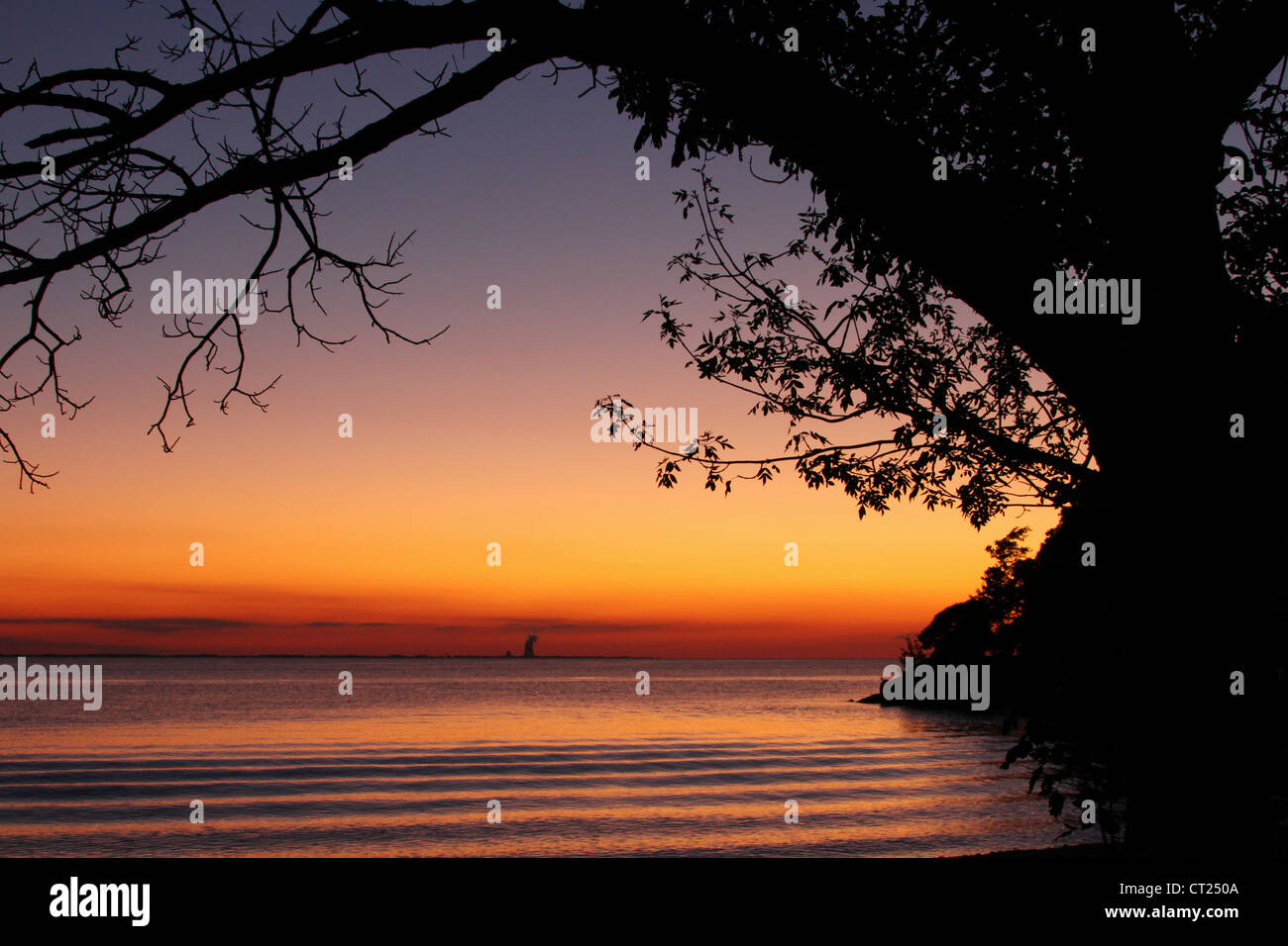 Lake Erie Sunset. From Catawba Island State Park, Catawba Island, Port