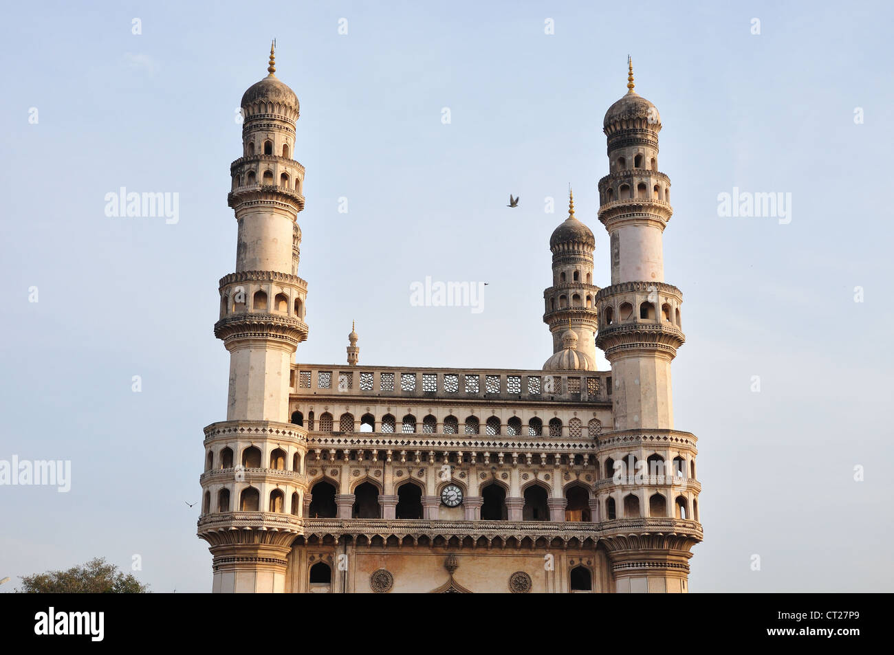 Charminar, Global Towers in Hyderabad, India Stock Photo