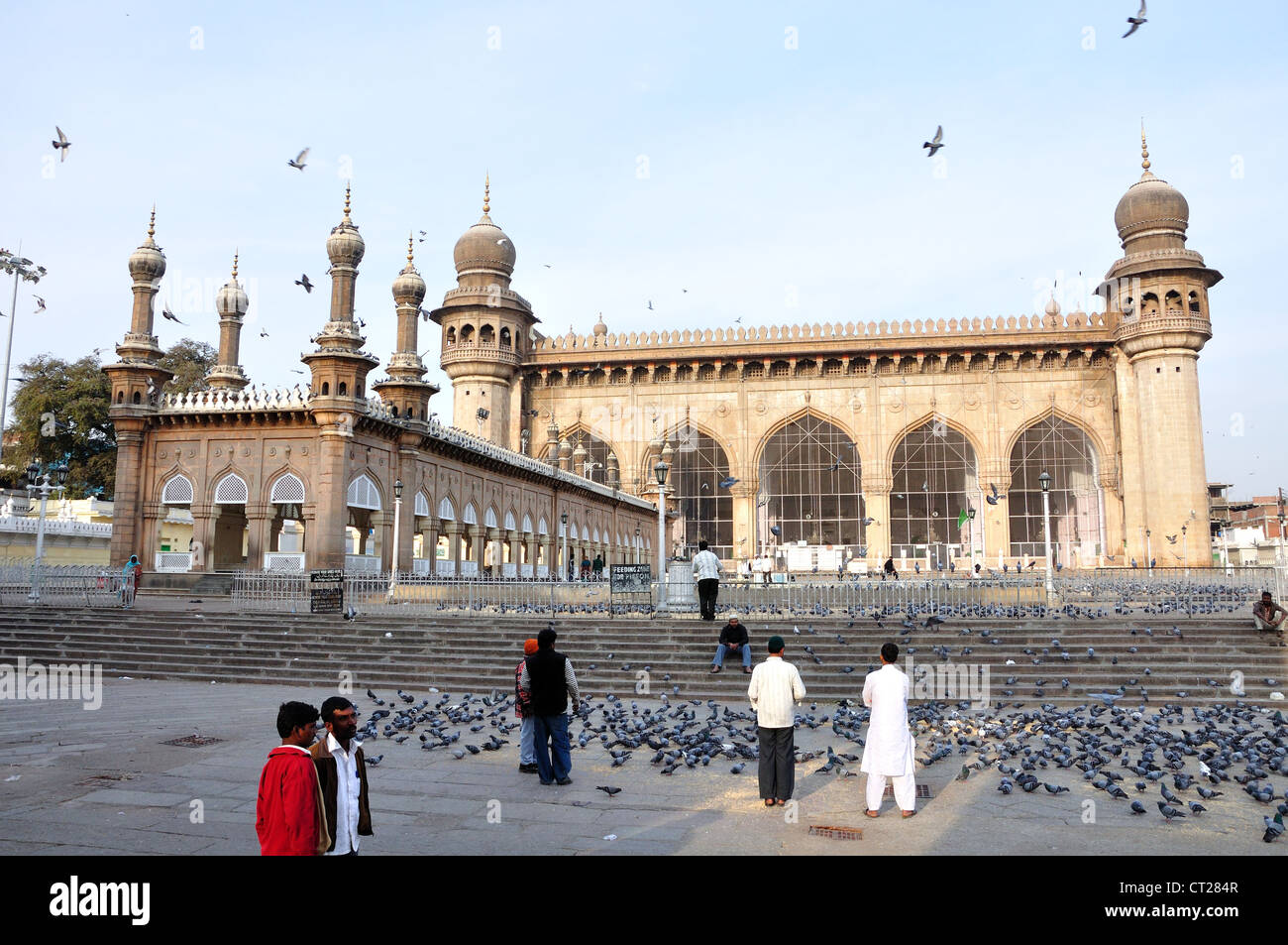 Mecca Mosque, near Charminar in Hyderabad, India. Stock Photo