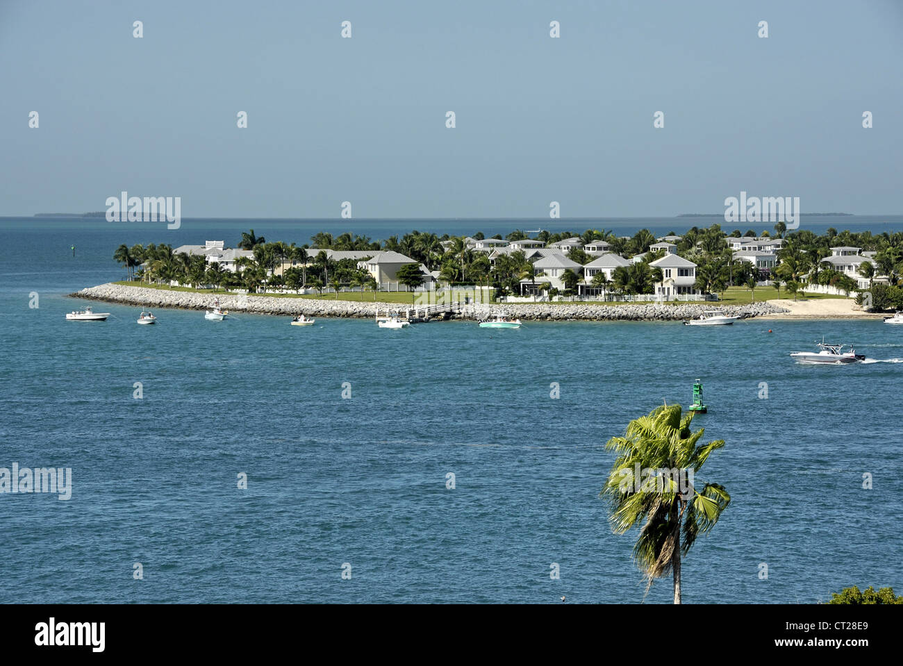 Private residences island in Key West, Monroe County,  Florida, USA Stock Photo