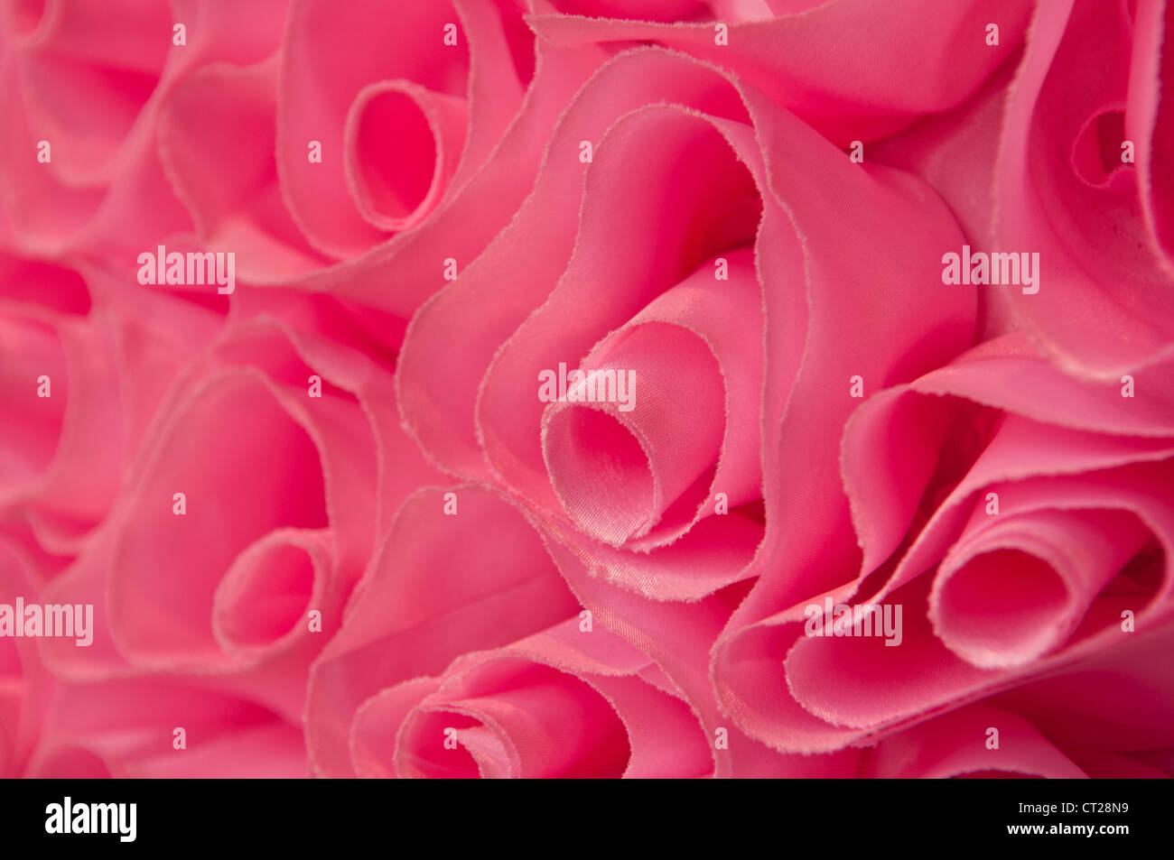 Pink Fabric Rose Background Stock Photo