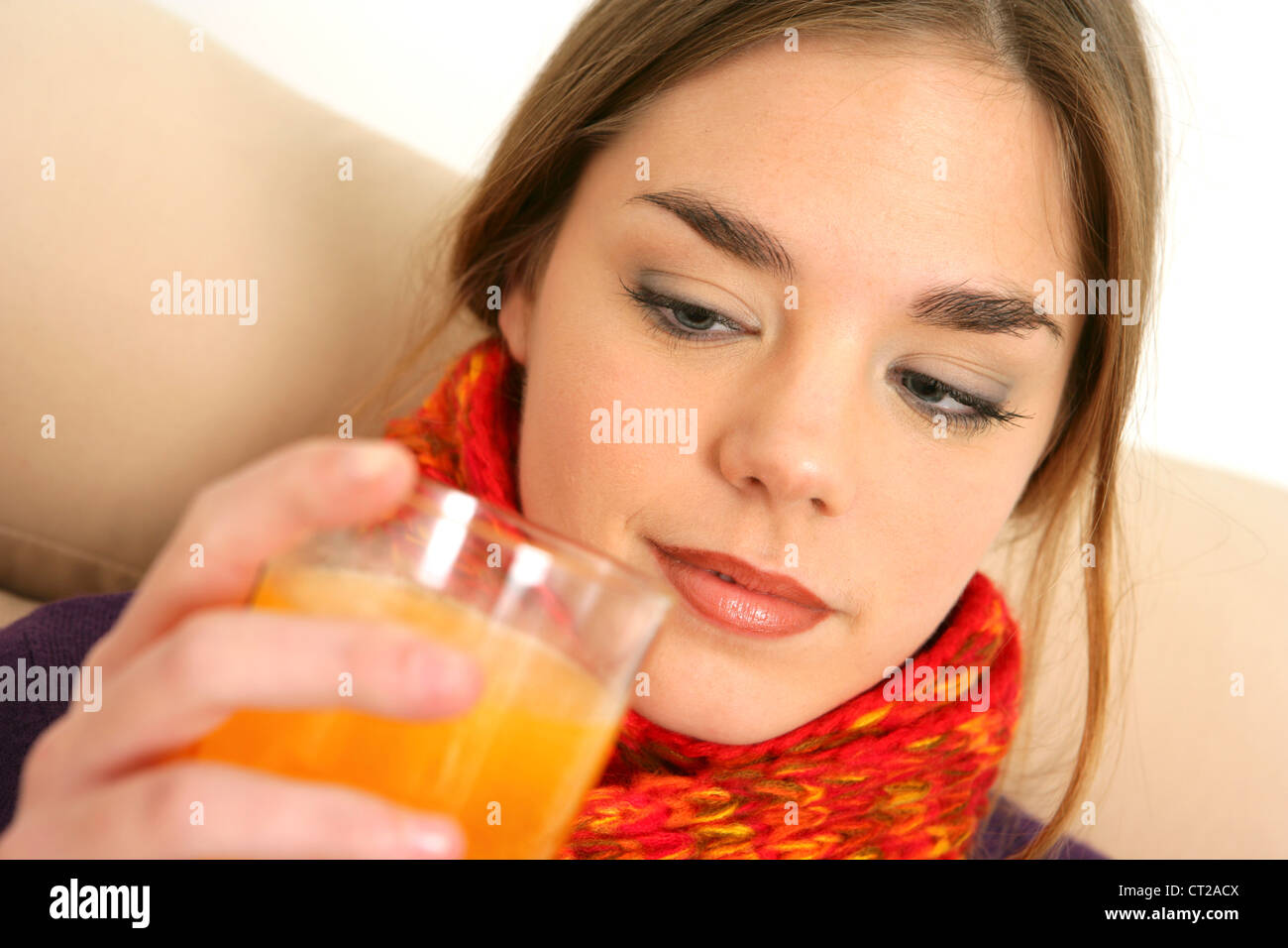 WOMAN, VITAMINS Stock Photo