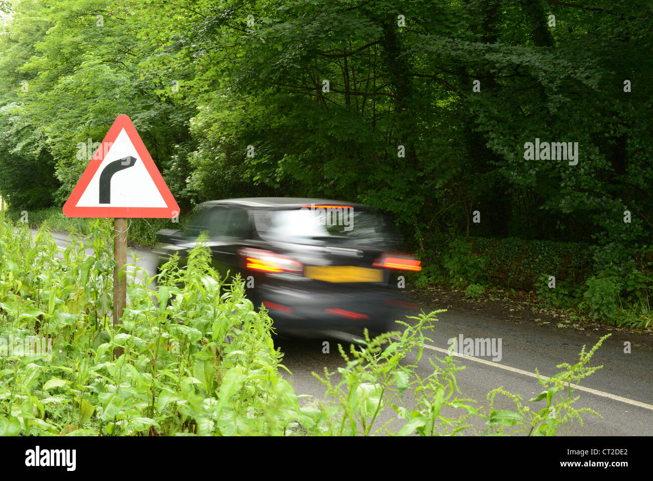 Sharp Bend Road Sign Stock Photos Sharp Bend Road Sign Stock