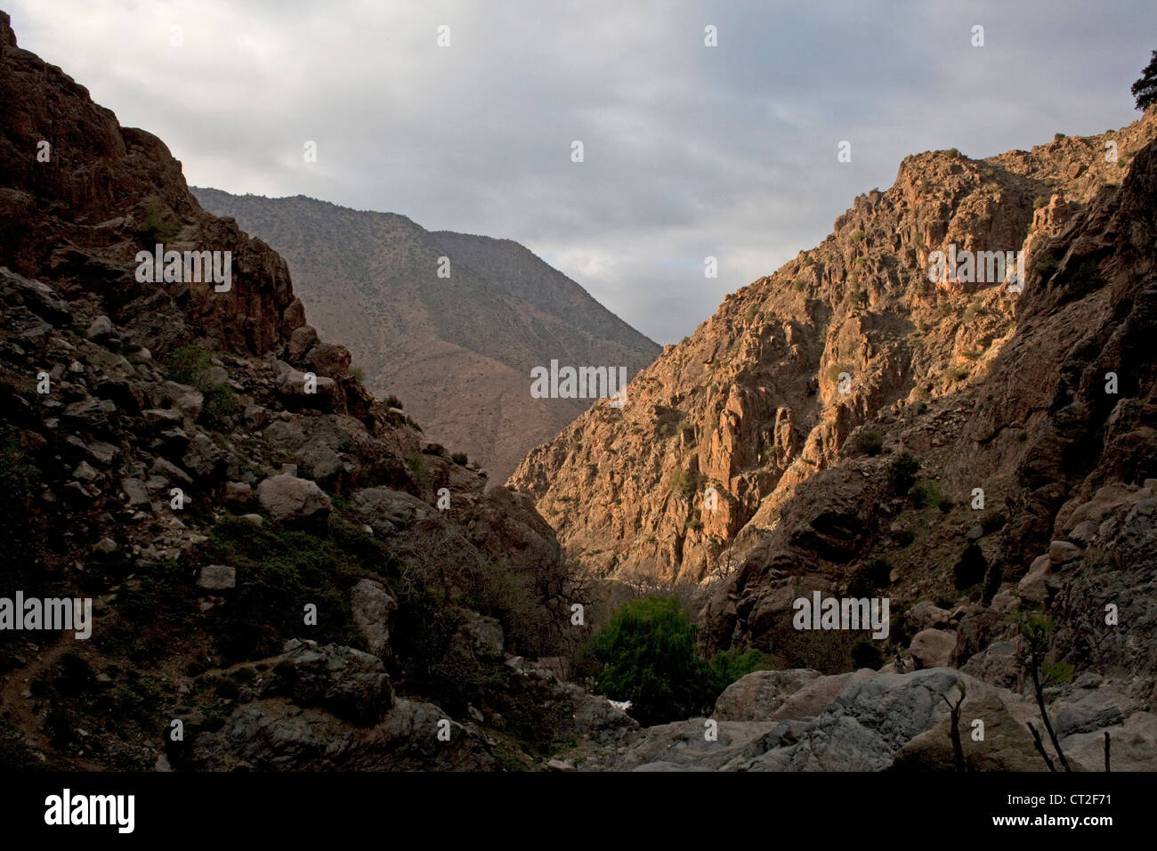 a scene from the atals mountain range morocco Stock Photo - Alamy