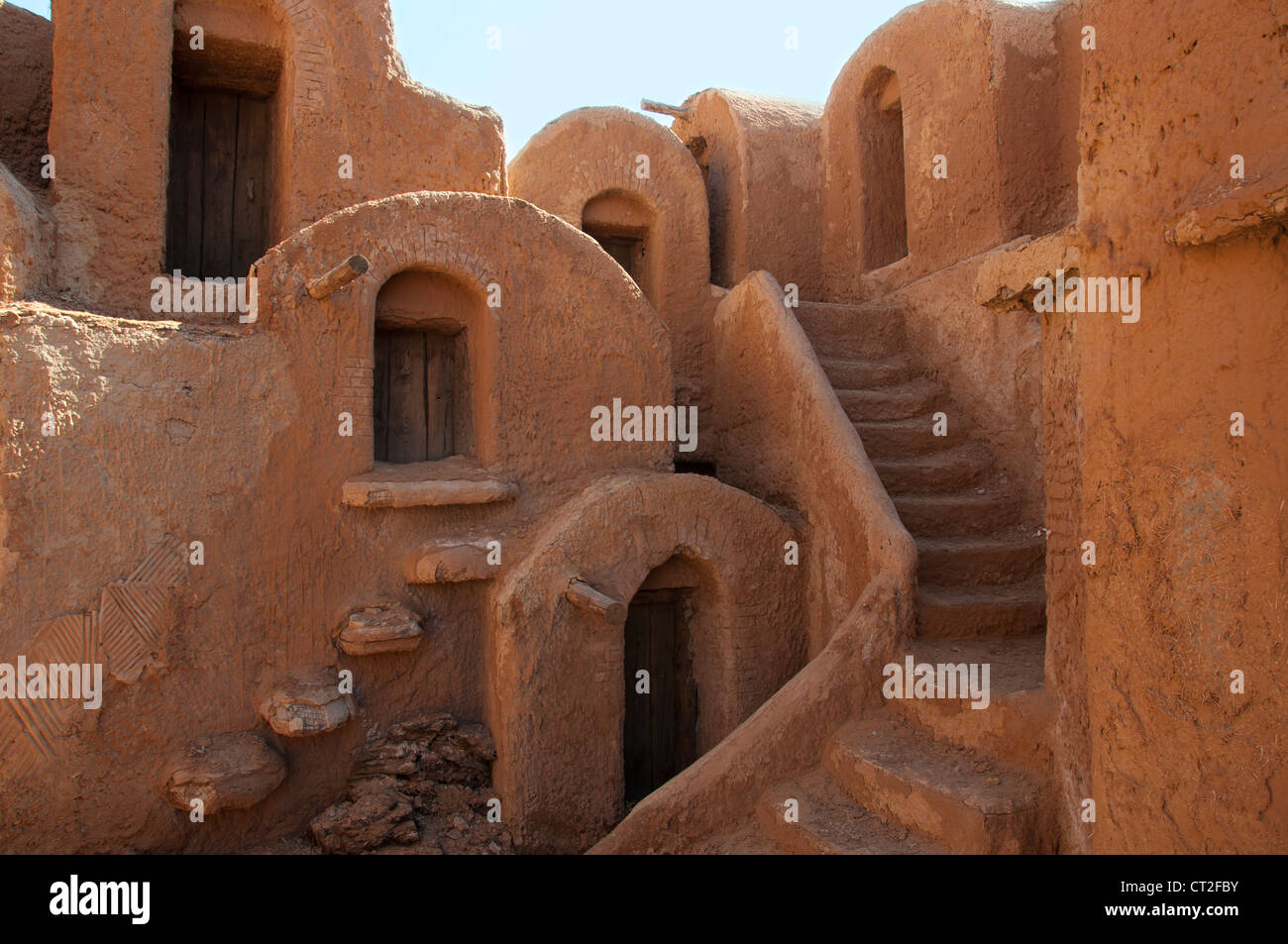 Sarai-Batu - reconstruction of capital city of Golden Horde Stock Photo