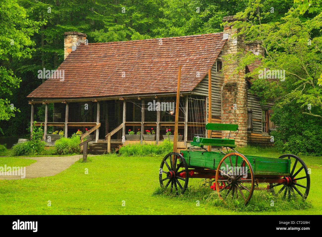 Biltmore Forest School at Cradle of Forestry, Brevard, North Carolina, USA Stock Photo