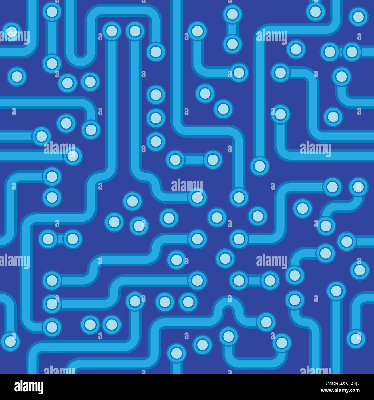 Blue Circuit Pattern