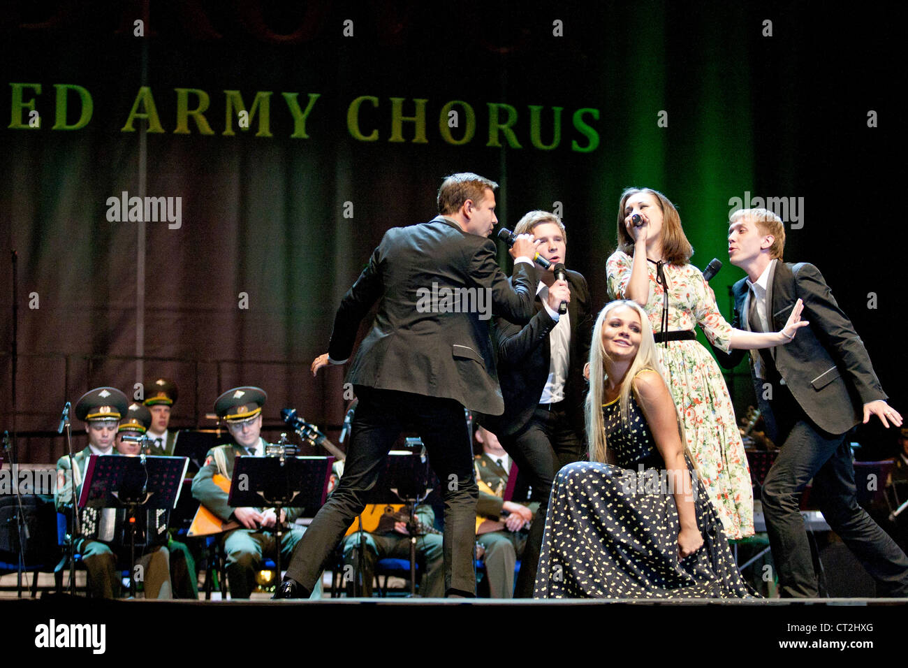 Alexandrov Ensemble, the Russian Red Army Choir performs concert in