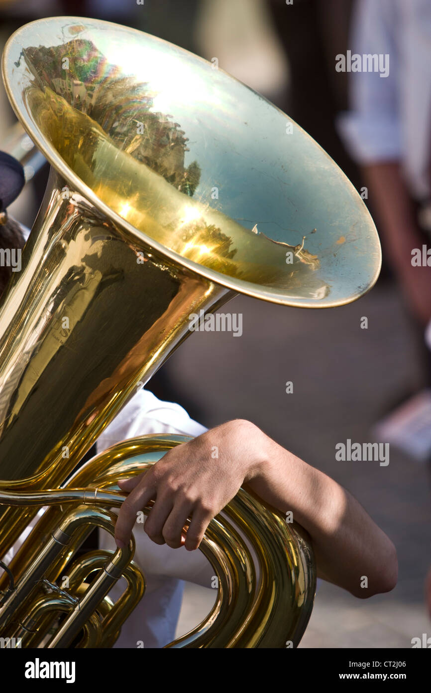 Man playing tuba hi-res stock photography and images - Alamy