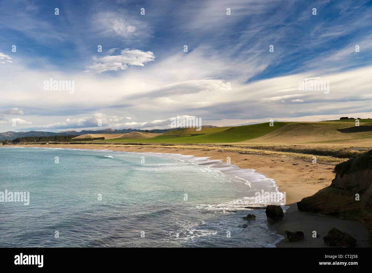 Orere Point, South Island of New Zealand 4 Stock Photo